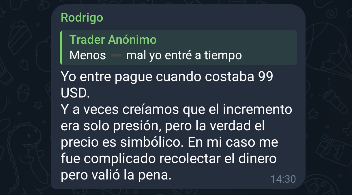 Testimonio sobre el valor del programa y el acompañamiento de INDEX